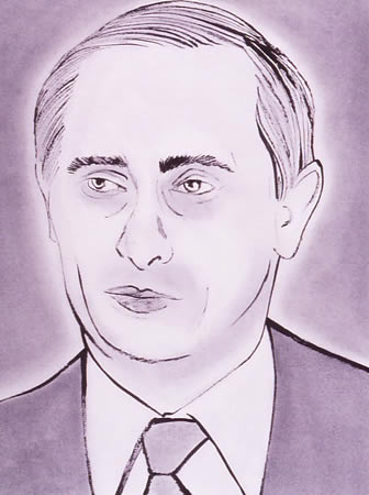 Как нарисовать путина карандашом легко